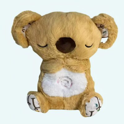 Breathing Koala Plush with Relaxing Music – Yellow or Gray