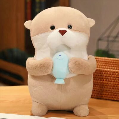 Otter Plush with Fish