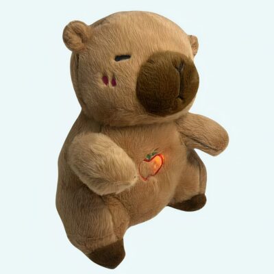 Breathing Capybara Stuffed Animal with Built-In Lullabies