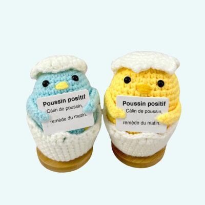 Positive Chick Crochet Plush