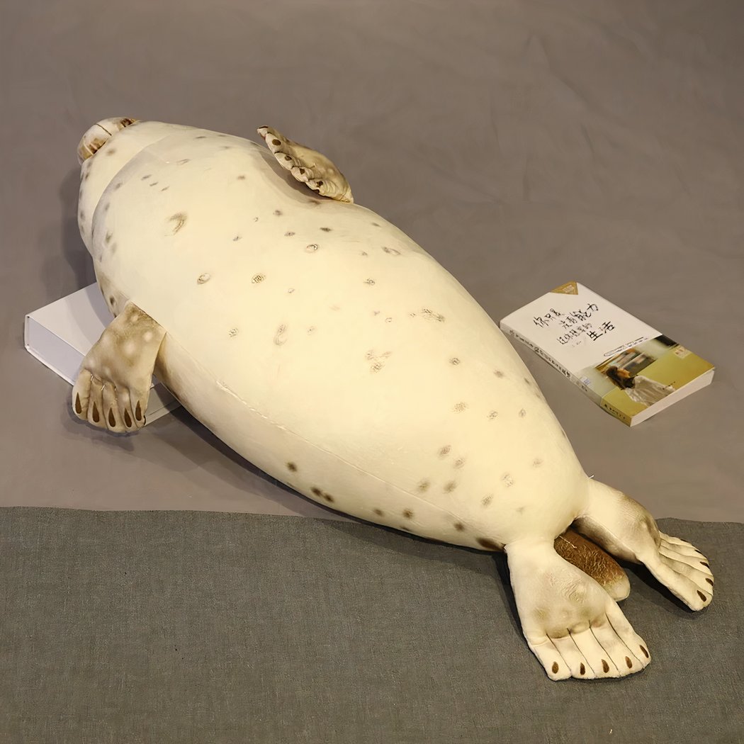 Realistic Seal Stuffed Animal XXL IMG peluche realiste phoque XXL 1