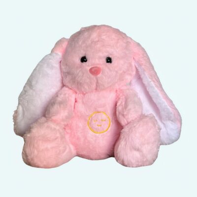 Breathing Pink Bunny Night Light Stuffed Animal