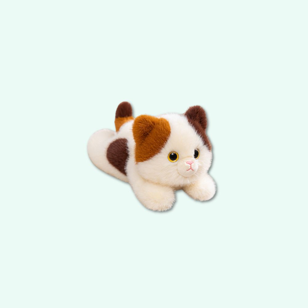 Weighted Tricolor Cat Plush IMG peluches lestee chat tricolore3