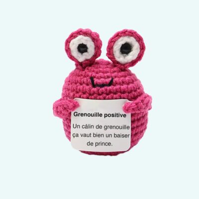 Positive Frog Crochet Plush