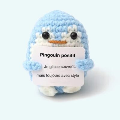 Positive Penguin Crochet Plush
